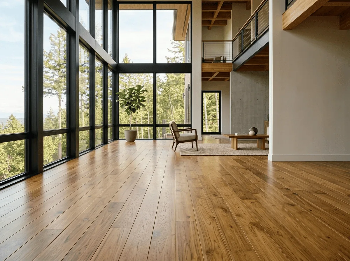 Chi tiết bề mặt gỗ Teak trong nội thất hiện đại